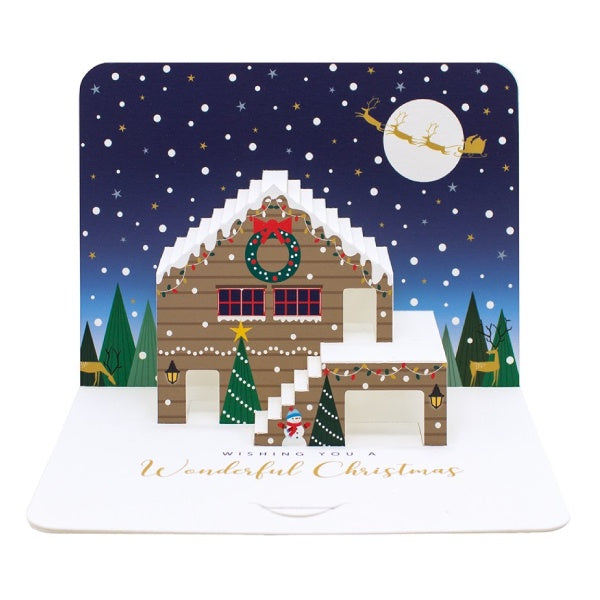 Winter Lodge Pop Up Card Box