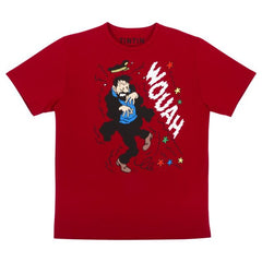 Captain Haddock Wouah Red Tintin T-Shirt