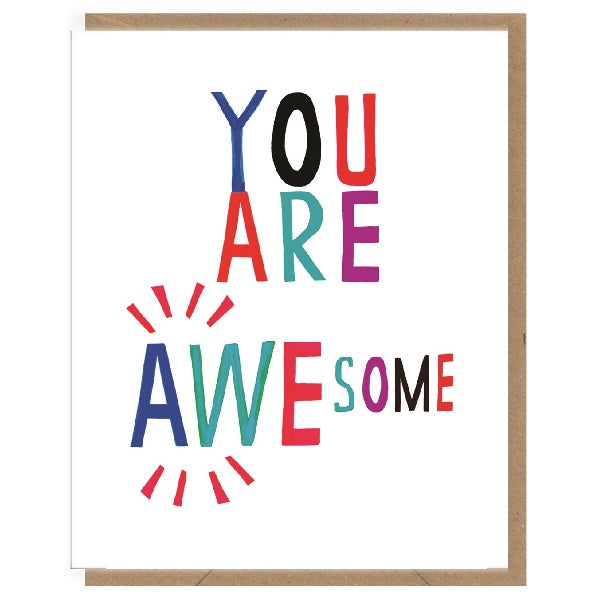 You Are Awesome Mini Card | Paper Tiger